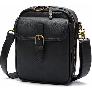 Luxury Vegan Leather Shoulder Bag - Anti-theft, Adjustable, and Chic 6.49 x 8.07